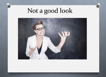 Never show anger Cover Shot