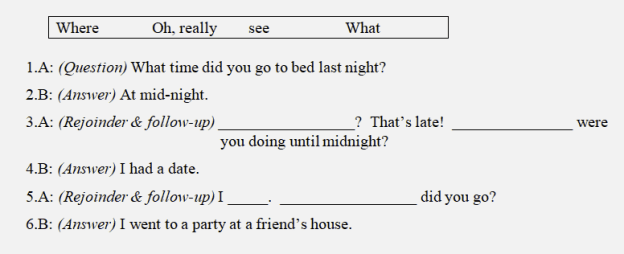 Sample exercise 1 shot