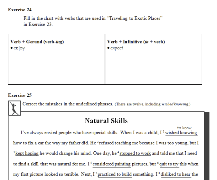 Gerunds WAI Ex 24 25