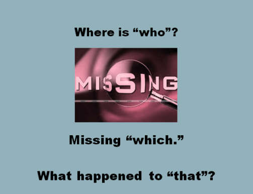 Cover missing who Shot